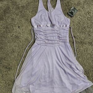 Charming Lilac Sleeveless Kids Dress